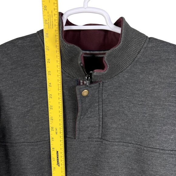Orvis Mens XXL 1/4 Zip Long Sleeve Pullover Sweatshirt Dark Gray Outdoor Fishing - Picture 11 of 16